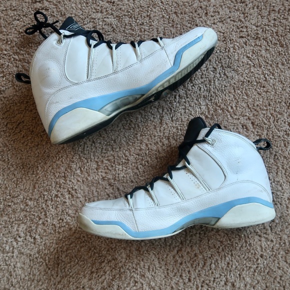 DS Air Jordan Nine Point Five Team WHITE CAROLINA BLUE 314308-014 - Picture 2 of 5